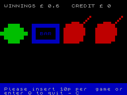 Screen from Four Eyed Bandit