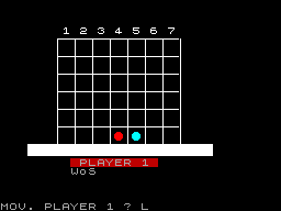 Screen from Four in a Row