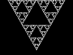 Screen from Fractal Triangles