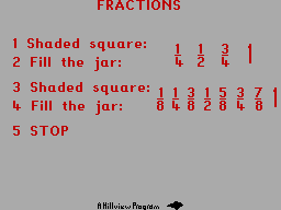Screen from Fractions 1