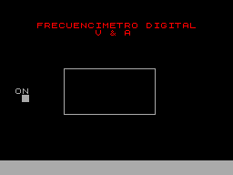 Screen from Frecuencimetro Digital