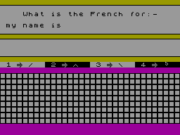 Screen from French Vocabulary