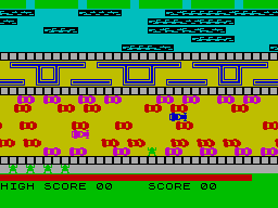 Screen from Frogger