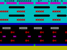 Screen from Frogger