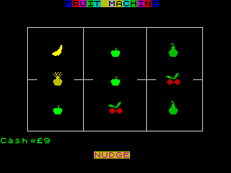 Screen from Fruit Machine