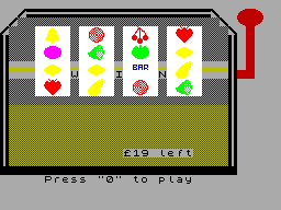 Screen from Fruit Machine