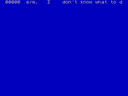 Screen from Full Screen Editor/Assembler