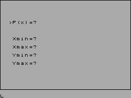 Screen from Function Plotter