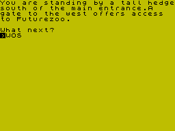 Screen from Futurezoo