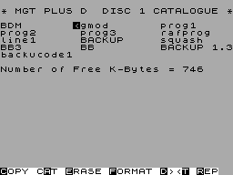 Screen from GDOS Backup