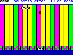 Screen from Galactic Attack in Stereo 3D