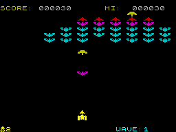 Screen from Galactic Raiders