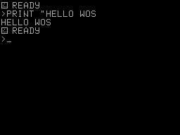 Screen from Galaksija Emulator