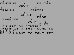 Screen from Galaxy Hitch-hike