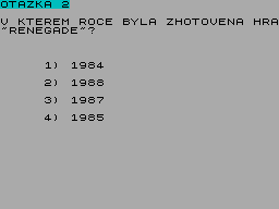 Screen from Games Test