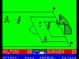 Screen from Gary Lineker's Superstar Soccer