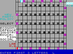 Screen from General Election