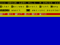 Screen from Genie