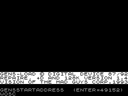 Screen from GensLoad
