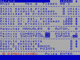 Screen from El Gerente