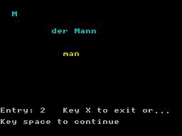 Screen from The German Master: Level A