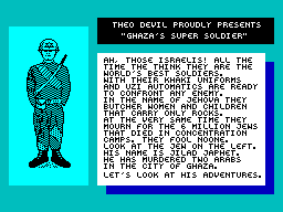 Screen from Ghaza's Super Soldier