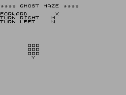 Screen from Ghost Maze
