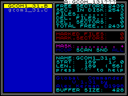 Screen from Global Commander