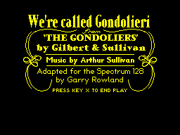 Screen from The Gondoliers