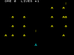 Screen from Gorfian Invaders