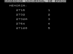 Screen from Grabador de EPROM