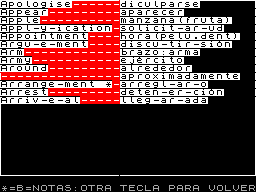 Screen from Gramatica Inglesa: Diccionario Ingles-Espanol Iniciacion