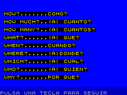 Screen from Gramatica Inglesa: Present Simple