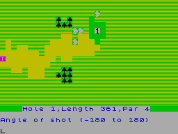 Screen from Graphical Golf