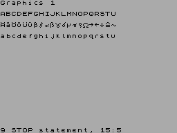 Screen from Graphics 1