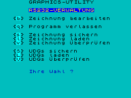 Screen from Graphics Utility