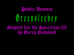 Screen from Greensleeves