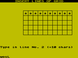 Screen from Grid Creator