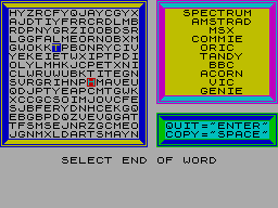 Screen from Grid Word