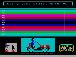 Screen from Das Grosse Draisinenrennen