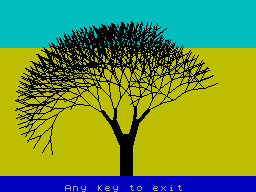 Screen from Fractal Tree