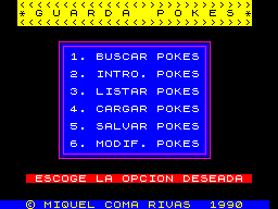 Screen from Guarda Pokes