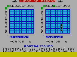 Screen from Guerra de Barcos