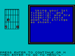 Screen from Guitar Tutor
