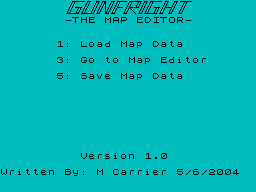 Screen from Gunfright - The Map Editor