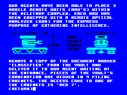 Screen from Hacker II: The Doomsday Papers