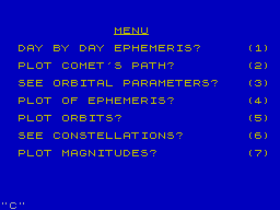 Screen from Halley