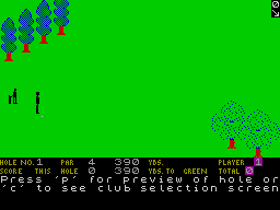 Screen from Handicap Golf