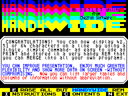Screen from Handywide