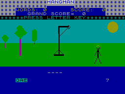Screen from Hangman